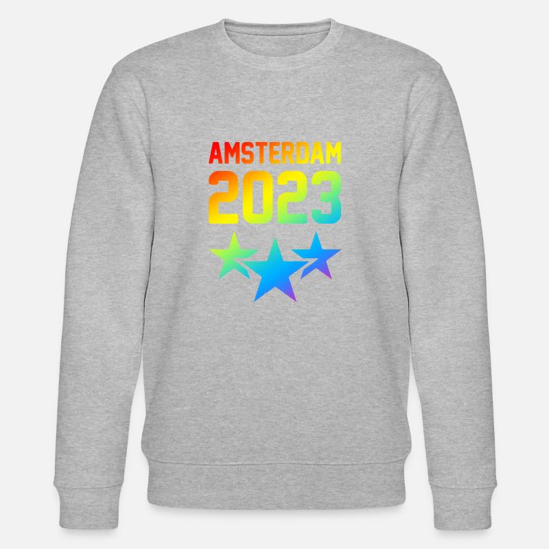 Amsterdam 2023 - Stanley/Stella Unisex Bio-Sweatshirt CHANGER  - Grau meliert
