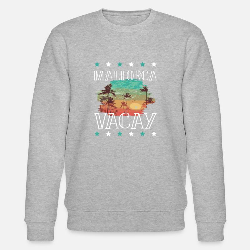 Tourisme Majorque - Sweat bio CHANGER Stanley/Stella Unisexe - gris chiné