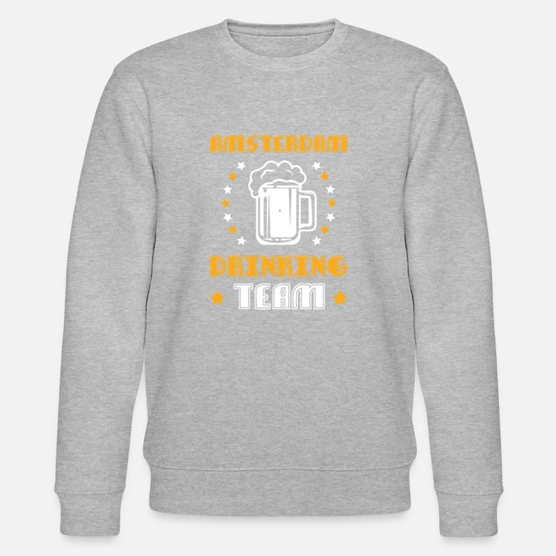 Amsterdam Drinking Team - Stanley/Stella CHANGER Unisex Organic Sweatshirt - heather grey
