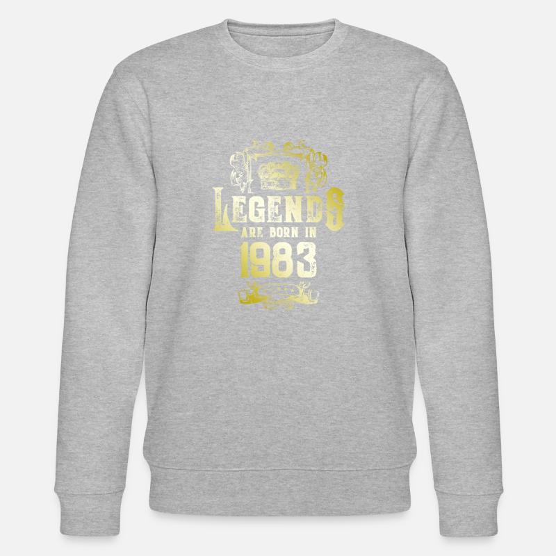 1983 Anniversaire des légendes - Sweat bio CHANGER Stanley/Stella Unisexe - gris chiné