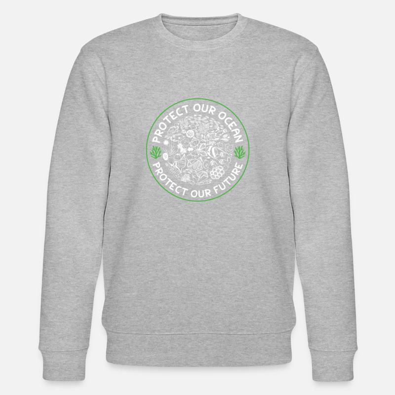 Sauvez l’océan - Sweat bio CHANGER Stanley/Stella Unisexe - gris chiné