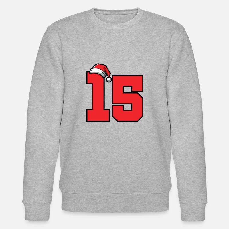 15 Numéro de Noël - Sweat bio CHANGER Stanley/Stella Unisexe - gris chiné