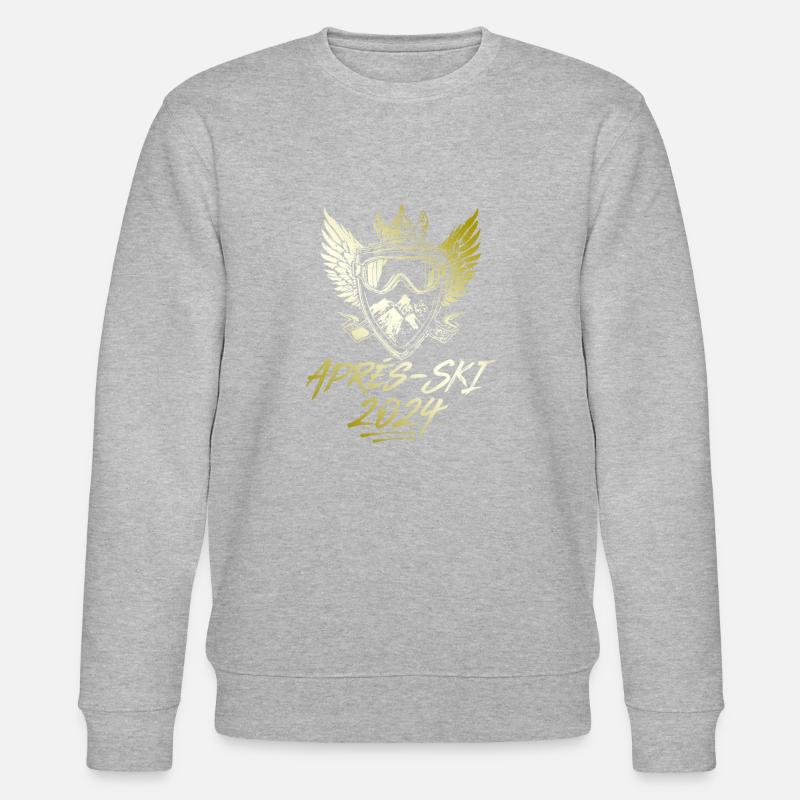 Après-ski slogan 2024 - Stanley/Stella CHANGER Unisex Organic Sweatshirt - heather grey