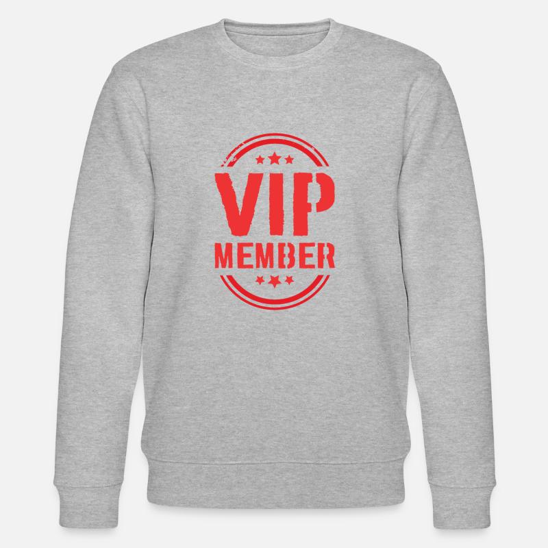 Vip Mitglied - Stanley/Stella Unisex Bio-Sweatshirt CHANGER  - Grau meliert