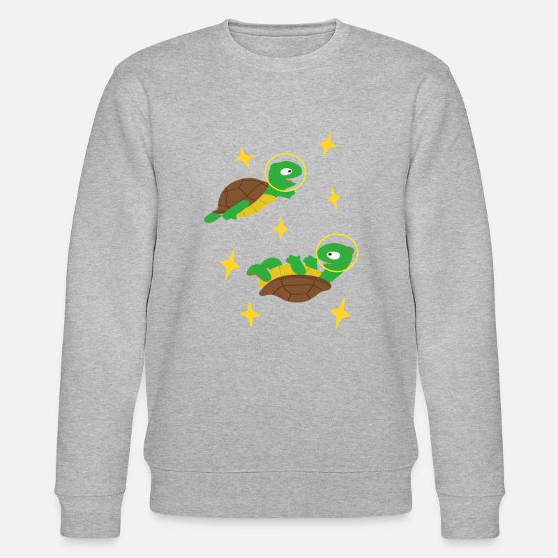 Tortues dans l’espace - Sweat bio CHANGER Stanley/Stella Unisexe - gris chiné
