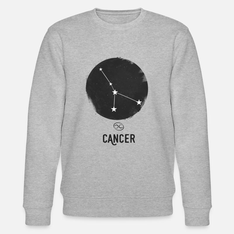 Krebs-Sternzeichen - Stanley/Stella Unisex Bio-Sweatshirt CHANGER  - Grau meliert