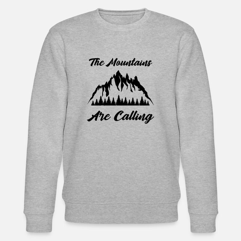The Mountains Are Calling - Stanley/Stella Unisex Bio-Sweatshirt CHANGER  - Grau meliert
