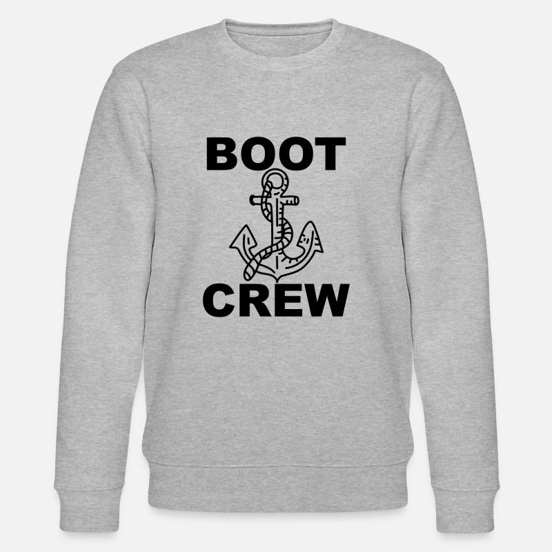 Boot Crew Anker bootfahren Gruppe - Stanley/Stella Unisex Bio-Sweatshirt CHANGER  - Grau meliert