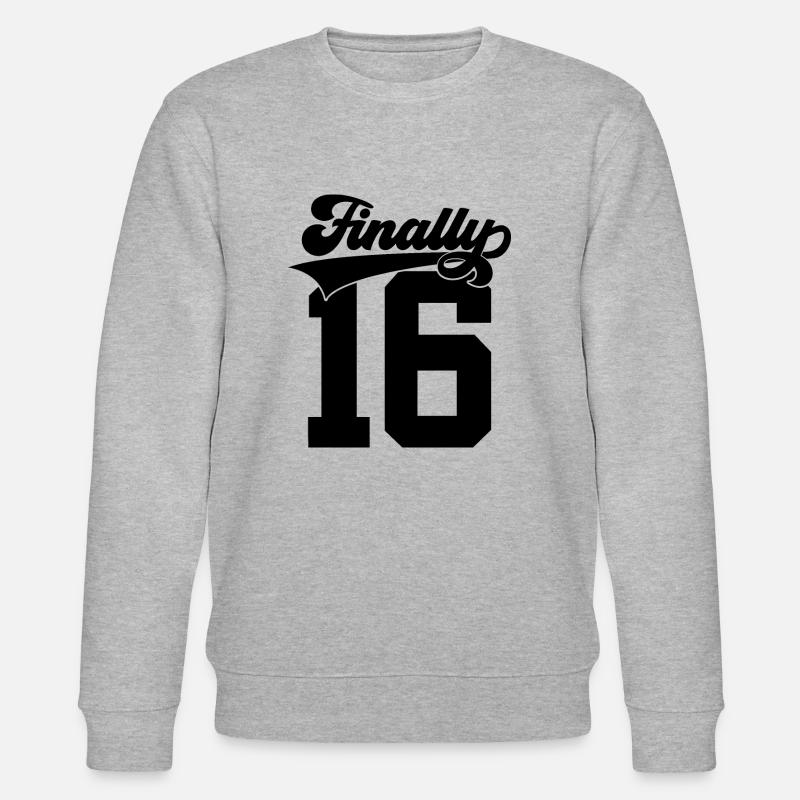 ENFIN 16 ANNIVERSAIRE COLLÈGE - Sweat bio CHANGER Stanley/Stella Unisexe - gris chiné
