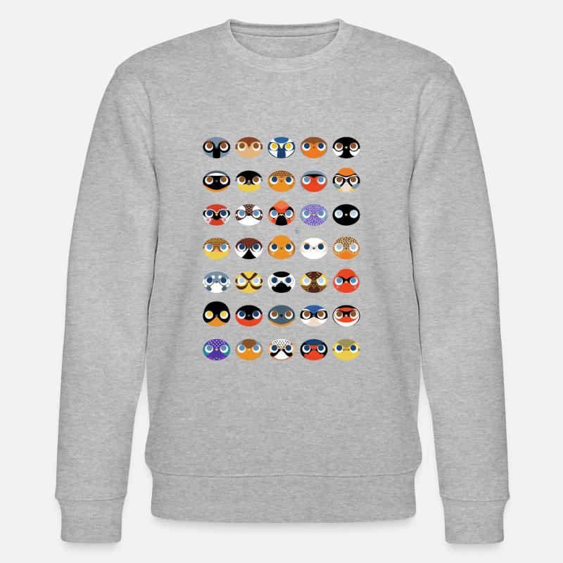 Tous les petits oiseaux - Sweat bio CHANGER Stanley/Stella Unisexe - gris chiné