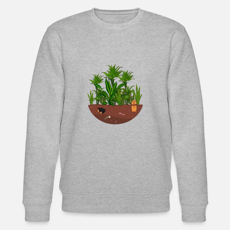 Dschungel Garten - Stanley/Stella Unisex Bio-Sweatshirt CHANGER  - Grau meliert