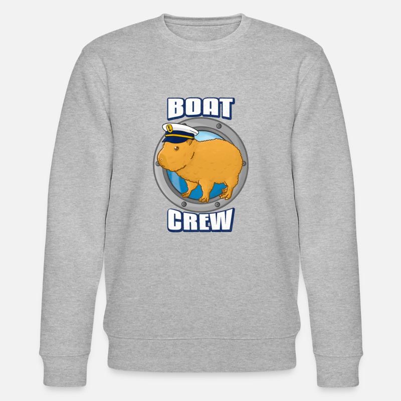 Boot Crew Capybara - Stanley/Stella Unisex Bio-Sweatshirt CHANGER  - Grau meliert