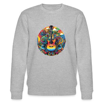 Strings of the Universe - Stanley/Stella Unisex Bio-Sweatshirt CHANGER  - Grau meliert - Vorne - Nik (191cm) & Marisol (170cm)