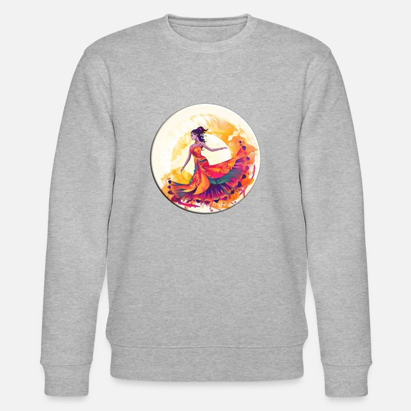 Belly dancing promotes body control - Stanley/Stella CHANGER Unisex Organic Sweatshirt - heather grey
