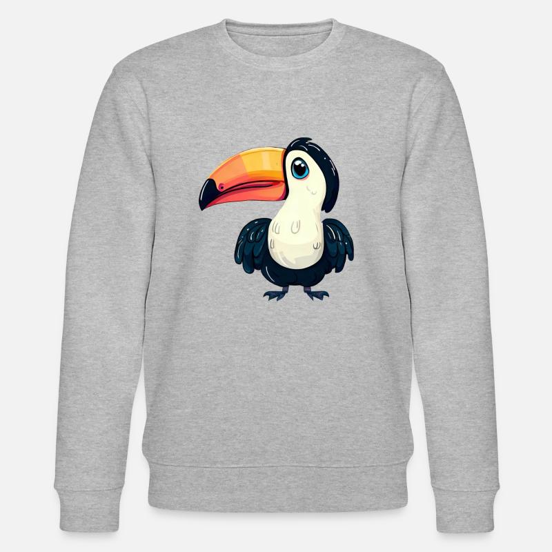 Toucan : oiseau tropical par excellence - Sweat bio CHANGER Stanley/Stella Unisexe - gris chiné