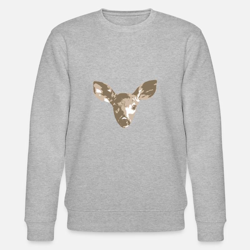 Reh Deer - Stanley/Stella Unisex Bio-Sweatshirt CHANGER  - Grau meliert