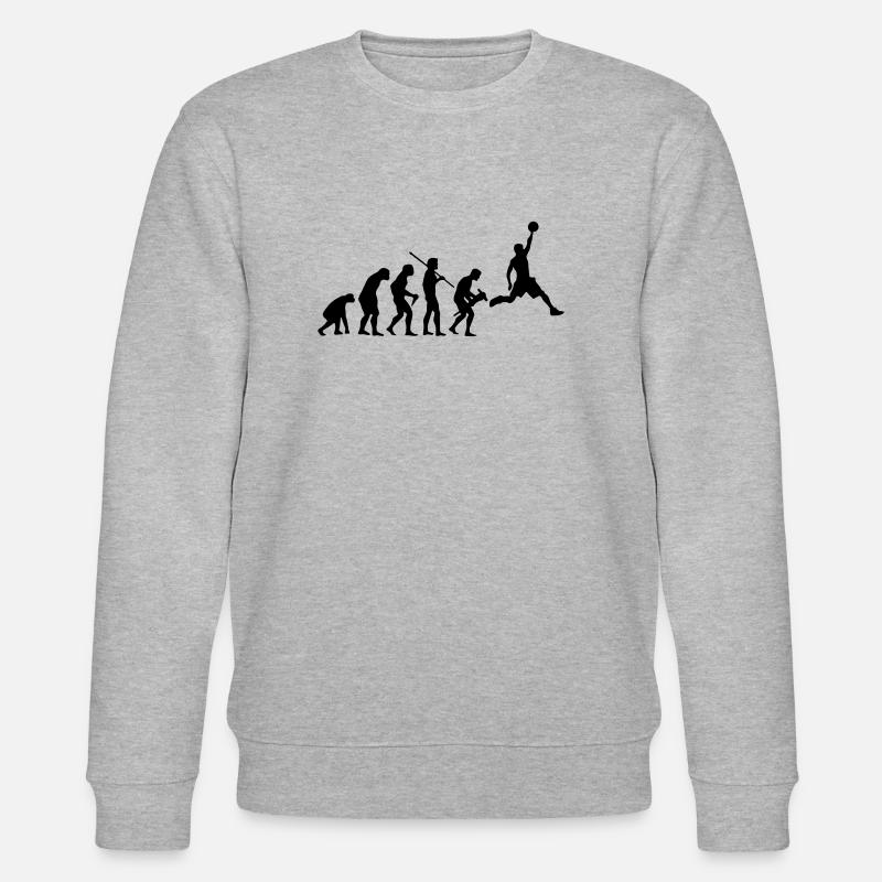 BASKETBALL EVOLUTION - Stanley/Stella Unisex Bio-Sweatshirt CHANGER  - Grau meliert