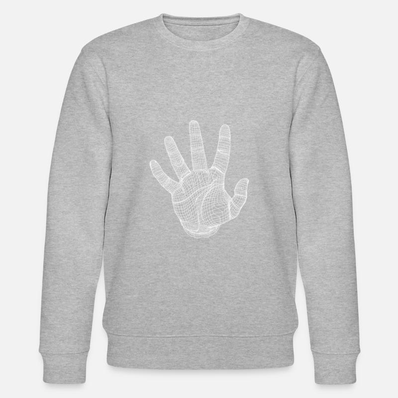 Die Hand - Stanley/Stella Unisex Bio-Sweatshirt CHANGER  - Grau meliert