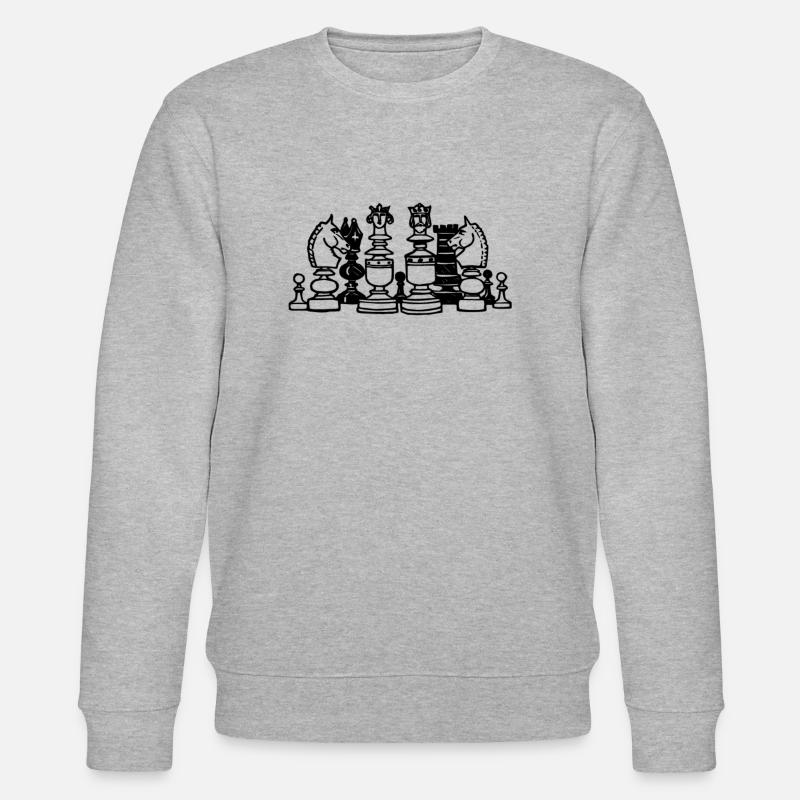 Echecs - Sweat bio CHANGER Stanley/Stella Unisexe - gris chiné