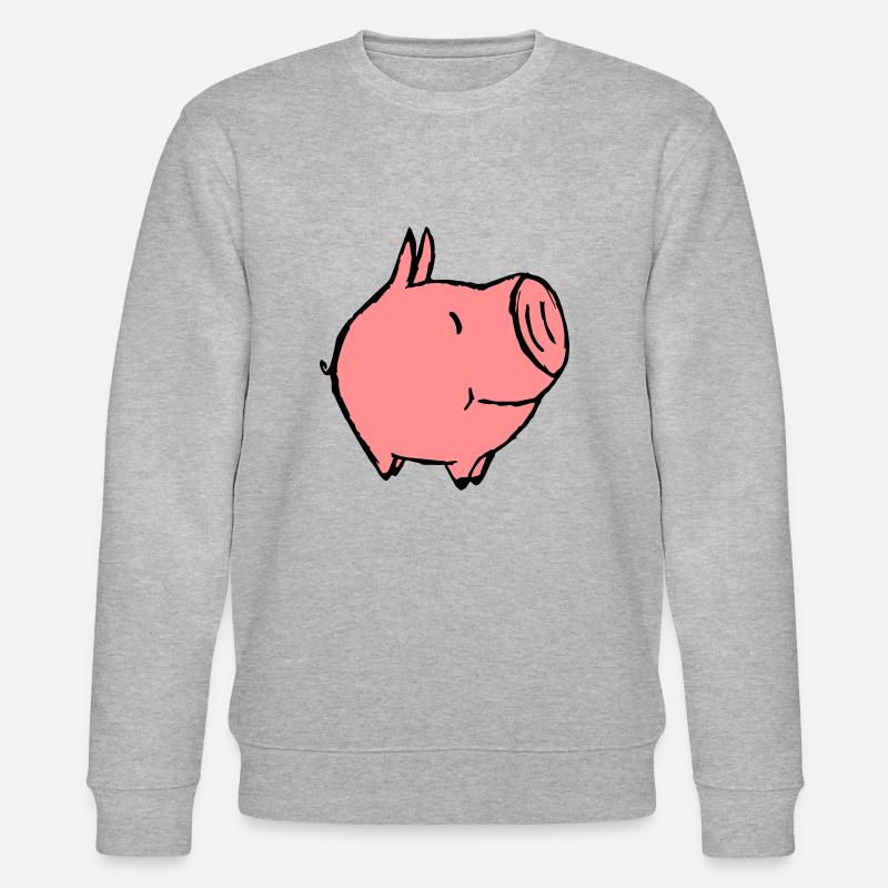 Petit cochon - Sweat bio CHANGER Stanley/Stella Unisexe - gris chiné