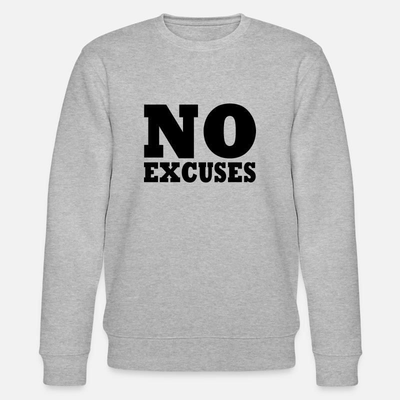 No excuses - Stanley/Stella Unisex Bio-Sweatshirt CHANGER  - Grau meliert