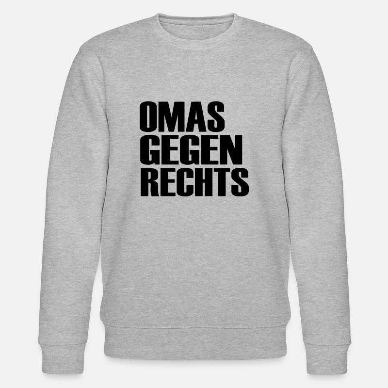 Omas gegen rechts - Stanley/Stella Unisex Bio-Sweatshirt CHANGER  - Grau meliert