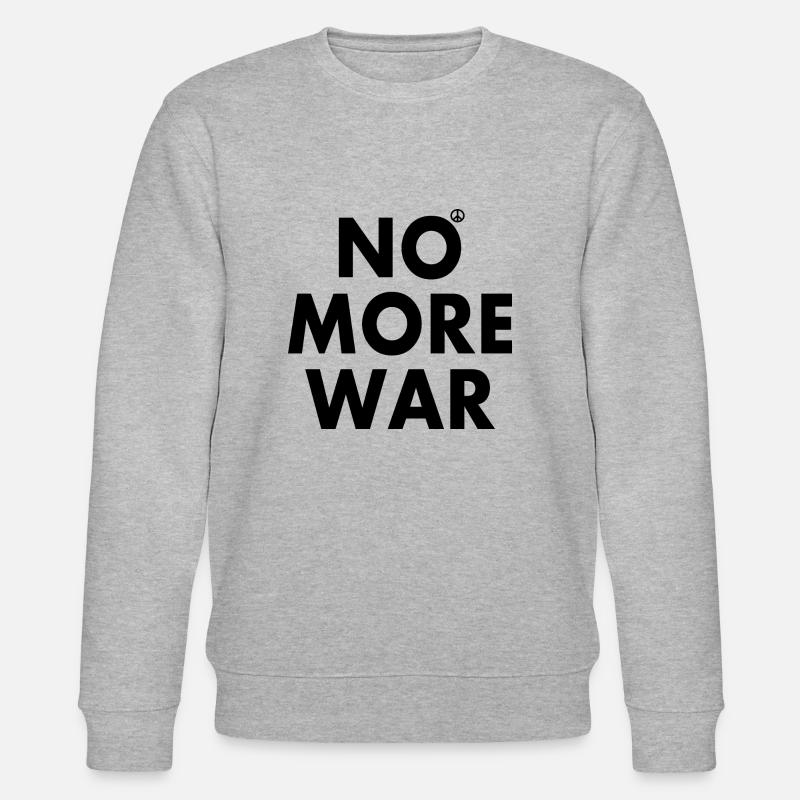 No more war - Stanley/Stella Unisex Bio-Sweatshirt CHANGER  - Grau meliert