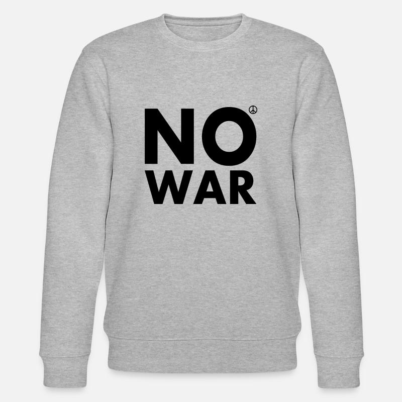 No war - Stanley/Stella Unisex Bio-Sweatshirt CHANGER  - Grau meliert