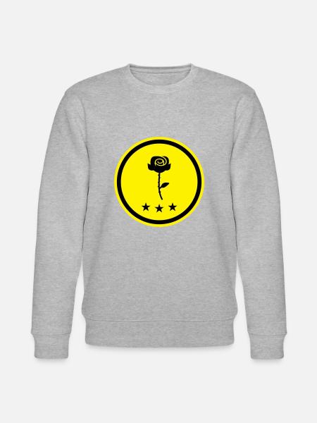 Rose Symbol - Stanley/Stella CHANGER Unisex Organic Sweatshirt - heather grey
