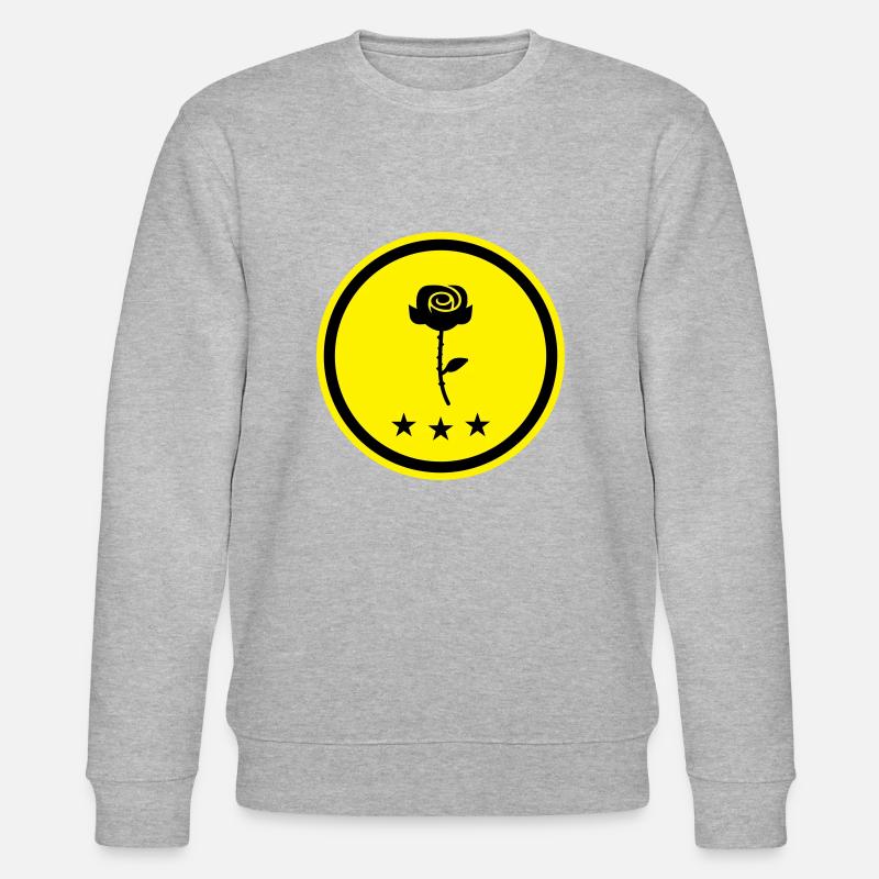 Rose Symbol - Stanley/Stella Unisex Bio-Sweatshirt CHANGER  - Grau meliert