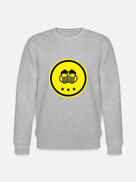 Verre à bière grillé - Sweat bio CHANGER Stanley/Stella Unisexe - gris chiné