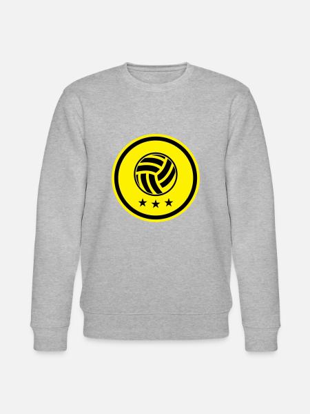 Volleyball Symbol - Stanley/Stella CHANGER Unisex Organic Sweatshirt - heather grey