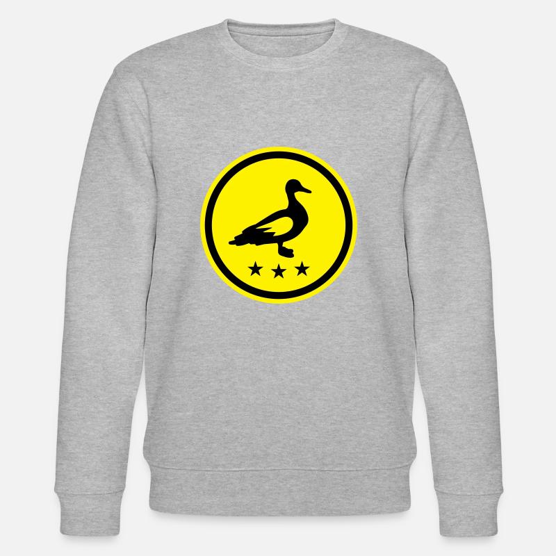 Ente Tier - Stanley/Stella Unisex Bio-Sweatshirt CHANGER  - Grau meliert