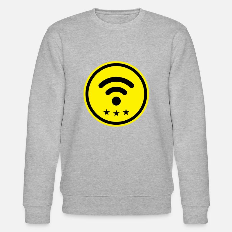 Wlan Internet - Stanley/Stella Unisex Bio-Sweatshirt CHANGER  - Grau meliert