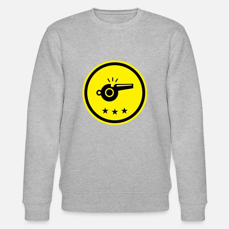 Trillerpfeife Pfeife - Stanley/Stella Unisex Bio-Sweatshirt CHANGER  - Grau meliert