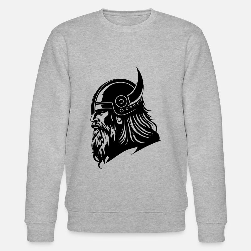 Guerrier viking Head Viking - Sweat bio CHANGER Stanley/Stella Unisexe - gris chiné