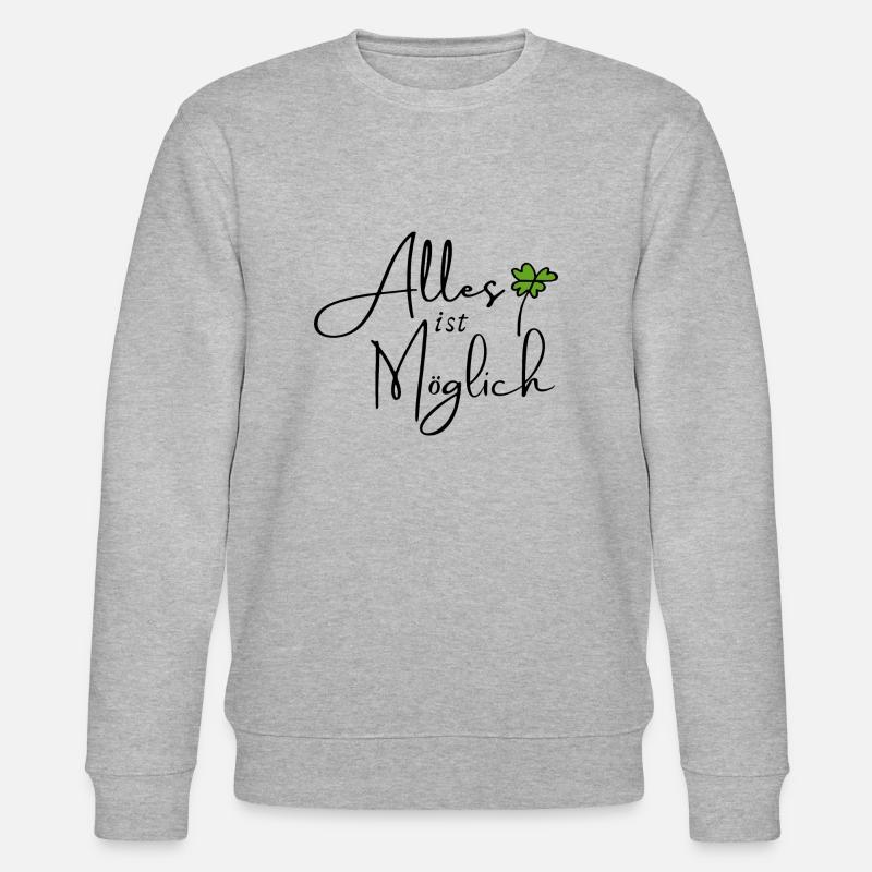 Alles ist möglich - Stanley/Stella Unisex Bio-Sweatshirt CHANGER  - Grau meliert