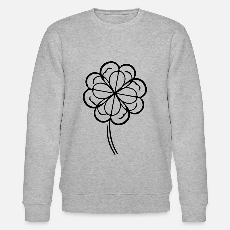 Symbole du trèfle - Sweat bio CHANGER Stanley/Stella Unisexe - gris chiné