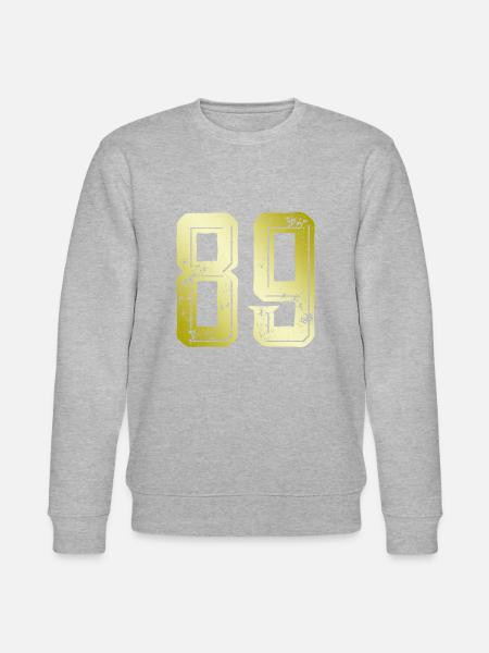 89 Number Symbol - Stanley/Stella CHANGER Unisex Organic Sweatshirt - heather grey