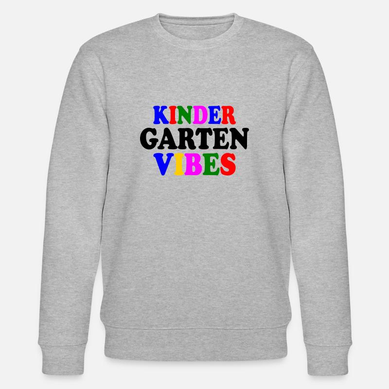 kindergarten vibes - Stanley/Stella Unisex Bio-Sweatshirt CHANGER  - Grau meliert