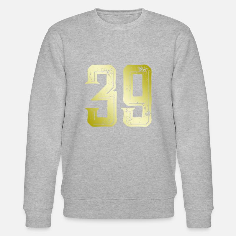 39 Symbole numérique - Sweat bio CHANGER Stanley/Stella Unisexe - gris chiné