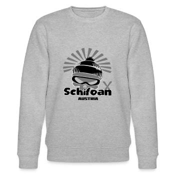 schifoan - Stanley/Stella Unisex Bio-Sweatshirt CHANGER  - Grau meliert - Vorne - Nik (191cm) & Marisol (170cm)