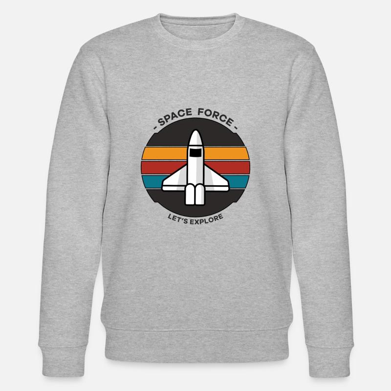 Raumstreitkräfte - Stanley/Stella Unisex Bio-Sweatshirt CHANGER  - Grau meliert