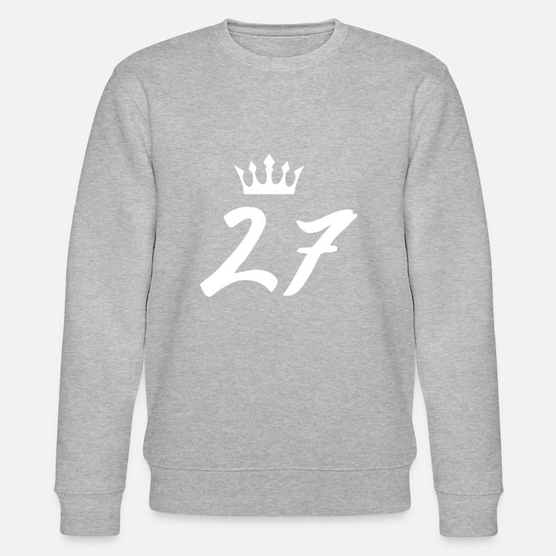27 Couronne numérique - Sweat bio CHANGER Stanley/Stella Unisexe - gris chiné