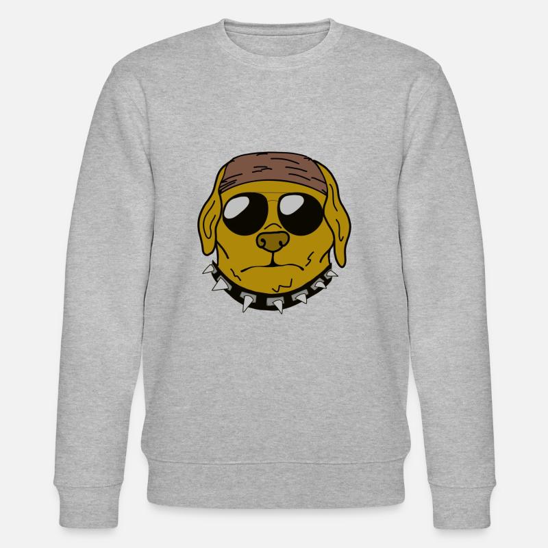 Grimmiger Labrador - Stanley/Stella Unisex Bio-Sweatshirt CHANGER  - Grau meliert