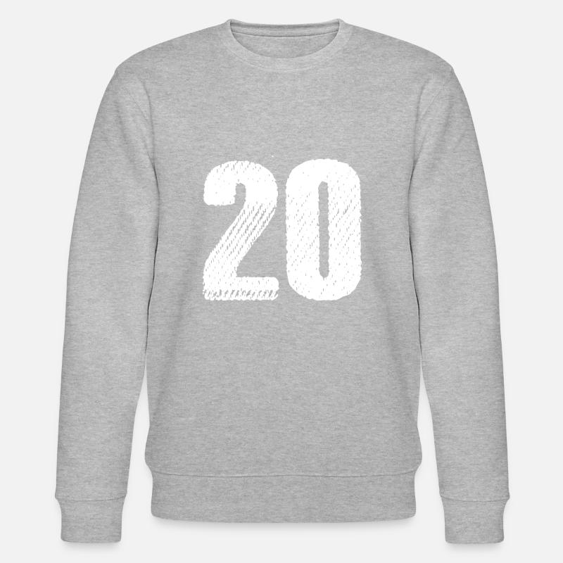Maillot à 20 chiffres - Sweat bio CHANGER Stanley/Stella Unisexe - gris chiné