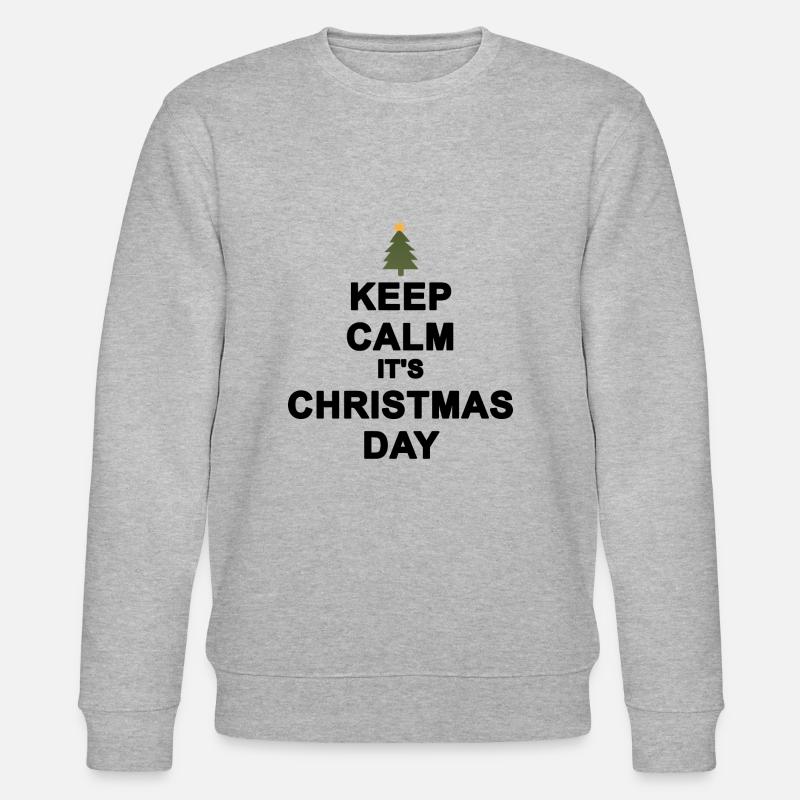 Keep calm Christmas - Stanley/Stella CHANGER Unisex Organic Sweatshirt - heather grey