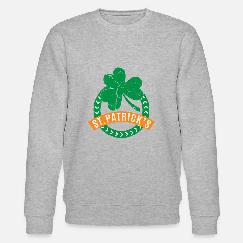 Fête de la Saint-Patrick - Sweat bio CHANGER Stanley/Stella Unisexe - gris chiné