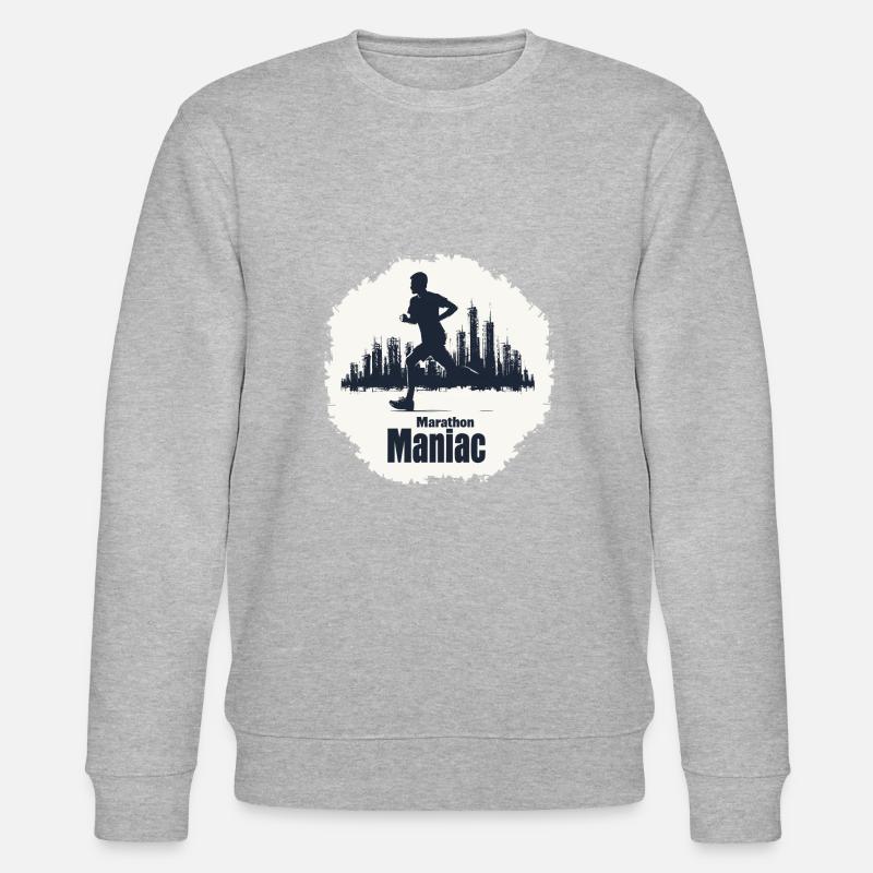 Coureur de marathon urbain - Sweat bio CHANGER Stanley/Stella Unisexe - gris chiné