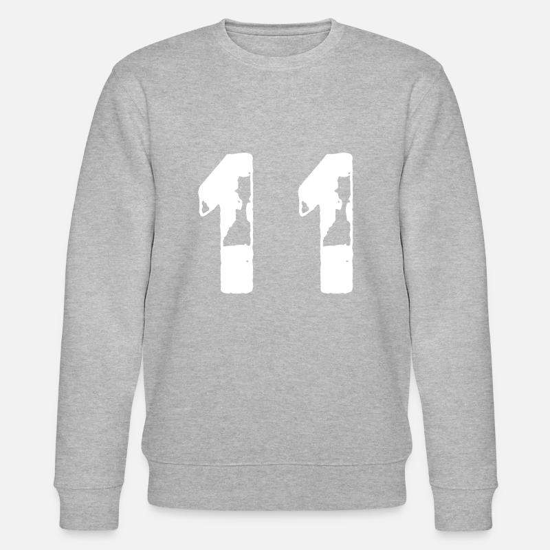 11 Maillot numéro - Sweat bio CHANGER Stanley/Stella Unisexe - gris chiné